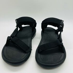 Teva Black Textured Strappy Sandals Women’s Size 8